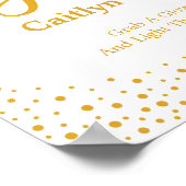 結婚のサイン – Let Love Glow紙吹雪サイン ポスター (角)