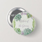 結婚のサボテンの肉 缶バッジ (正面&裏面)