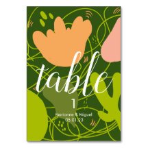 結婚のサボテンフローラシェイプの座席番号