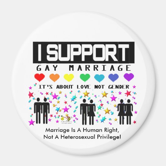 結婚のサポート マグネット (正面)