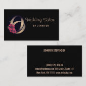 結婚のサロン結婚、婚約 名刺 (正面/裏面)