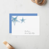 結婚のサンキューカードの水彩 ノートカード (正面/裏面インサイチュ)