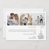 結婚のサンキューカードシャンパンタワー サンキューカード (裏面)