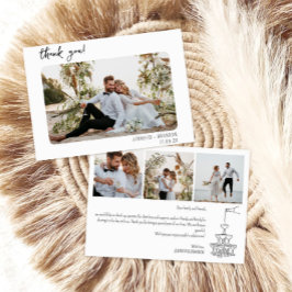 結婚のサンキューカードシャンパンタワー サンキューカード