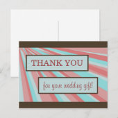 結婚のサンキューカードシンプル- ポストカード (正面/裏面)