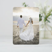 結婚のサンキューカード、カスタム写真 サンキューカード (スタンド正面)