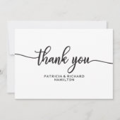 結婚のサンキューカード-シンプルChic Kraph 招待状 (正面)