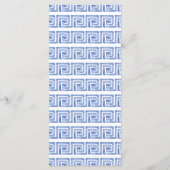 結婚のサントリーニ・ギリシャ メニュー (裏面)