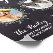 結婚のシグネチャーカクテルペット3枚バードリンク ポスター (角)