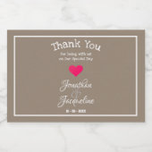 結婚のシック素朴ゲストフアグッズかわいいミニ リキュールボトルラベル (シングルラベル)