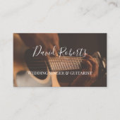 結婚のシンガー&ギタリストタイポグラフィ 名刺 (正面)