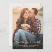 結婚のシンプル写真テンプレート セーブザデート (正面)