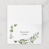 結婚のシンプル名前をカスタムする プレイスカード (外部開封)