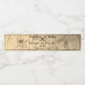 結婚のシ素朴ック名前をカスタムするクラシックスクリプト ペットボトルラベル (シングルラベル)