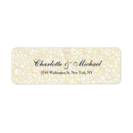 結婚のスクリプエレガントトクリエイティブ石デザイン ラベル