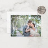 結婚のスクリプト写真テンプレート予算 ノートカード (正面/裏面インサイチュ)