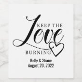 結婚のステッカー、キャンドルステッカー、クラシックラウンドセント ワインラベル (シングルラベル)