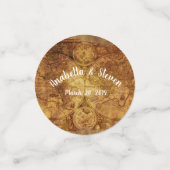 結婚のステームパンクヴィンテージマップ工業 コンフェッティ (スモール正面)