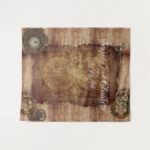 結婚のステームパンクヴィンテージマビクトリアンップギア タペストリー (正面(横))