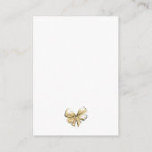 結婚のスプーンフォークブライダルシャワーレシピ要求 エンクロージャーカード (裏面)