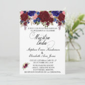 結婚のスペインのバラブルゴーニュ海軍ヌエストラボダ 招待状 (スタンド正面)