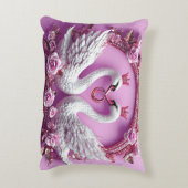 結婚のスワン アクセントクッション (裏面(縦))