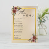 結婚のセット：メニュー サンキューカード (スタンド正面)