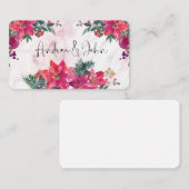 結婚のセット：座席表 プレイスカード (正面/裏面)