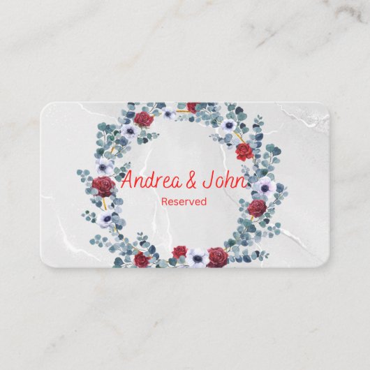 結婚のセット：座席表 プレイスカード (正面)