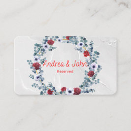 結婚のセット：座席表 プレイスカード