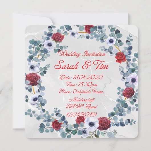 結婚のセット:招待状 招待状 (正面)