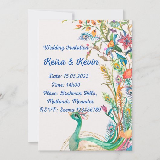 結婚のセット：招待状 招待状 (正面)