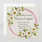 結婚のセット：招待状 招待状 (正面/裏面)