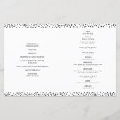 結婚のセレモニー可愛いシンプル黒い紙吹雪 (裏面)