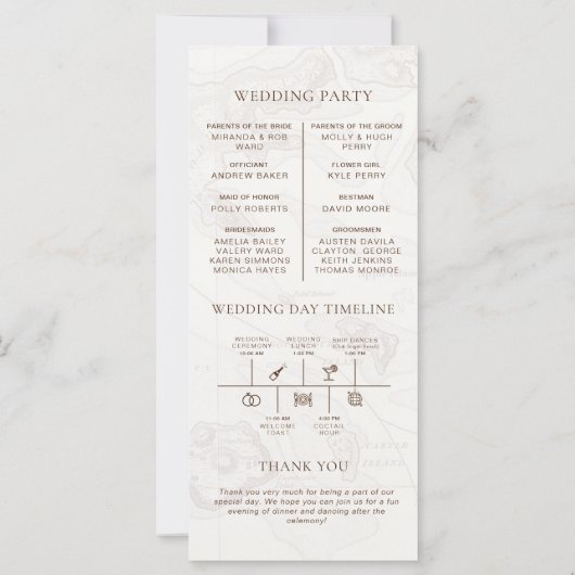 結婚のセレモニー・クルーズ行き先結婚式 (裏面)