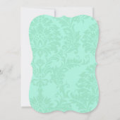 結婚のタイポグラフィフォークアートフローラ結婚式の誘い 招待状 (裏面)