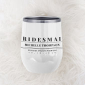 結婚のタイポグラフィモダンブリデスメイドカスタム