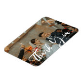 結婚のタイポグラフィ3色写真ありがとう マグネット (左側)