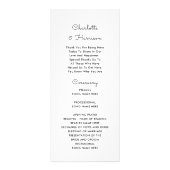 結婚のタイムラインプログラムかわいいKosの行き先 ラックカード (裏面)