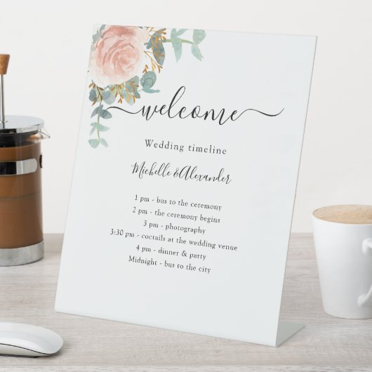 結婚のタイムラインプログラムバラ金ゴールドフローラ 台座サイン (インサイチュ)