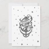 結婚のタトゥーロ伝統的ックいかり 招待状 (裏面)