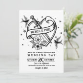 結婚のタトゥー伝統的ロックハート 招待状 (スタンド正面)