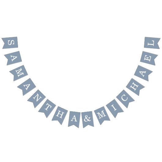 結婚のダスティブルーナーズシンプルズ バンティングフラッグ (全)