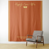 結婚のテラコッタ金ゴールド背景 タペストリー (インサイチュ)