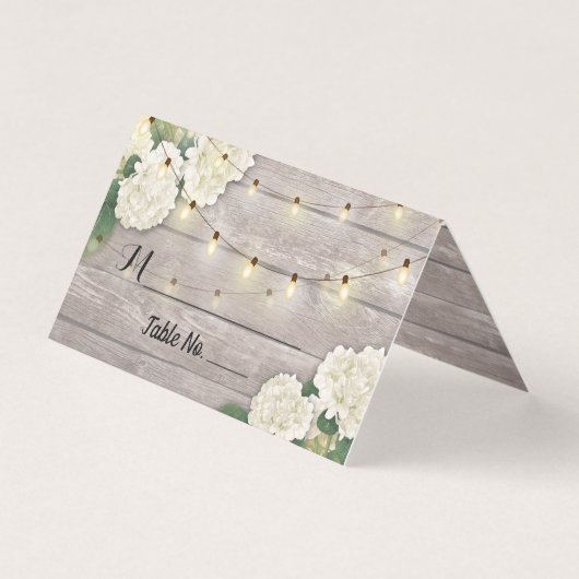 結婚のテーブル番号あじさい木素朴護衛 (正面)