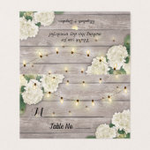 結婚のテーブル番号あじさい木素朴護衛 (外部フラット)