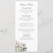 結婚のディナーとバーメニュー – トロピカルエレガンス メニュー (正面)