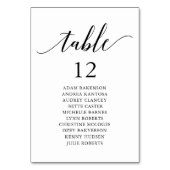 結婚のディナーモダン客席表 テーブルナンバー (裏面)