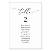 結婚のディナーモダン客席表N テーブルナンバー (正面)