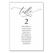 結婚のディナーモダン・客席表 テーブルナンバー (裏面)